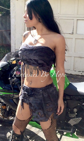 Post Apocalyptic Edition - Zombie Shreds ( Skirt ) - HottestTrendsPrint