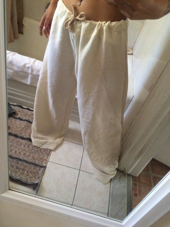 Men / Woman Tan Boho Pants
