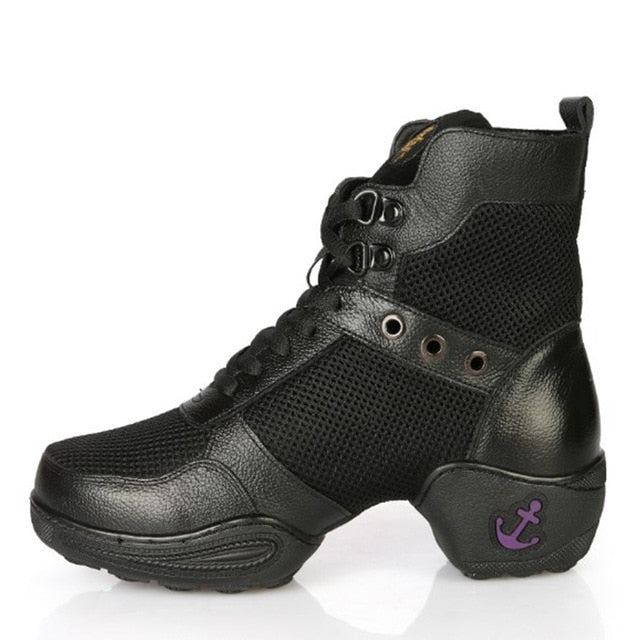 Laced Up Black Dolly Shoe Boots - Ready to Kick Butt!