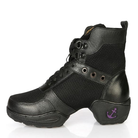 Laced Up Black Dolly Shoe Boots - Ready to Kick Butt!