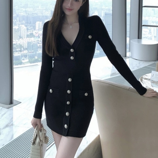 Classy Comfy Baddy Sweater Dress
