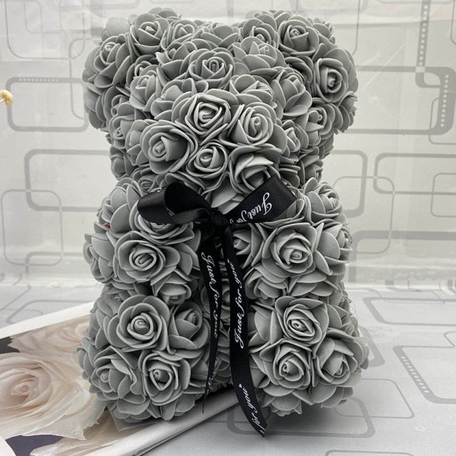 Red Rose Teddy Bear Valentines Day Gift