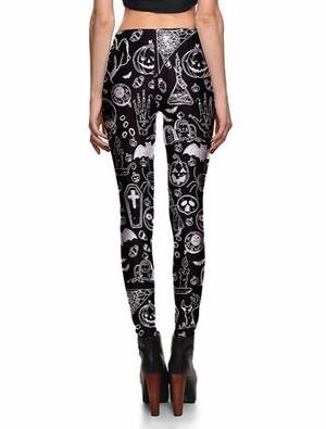 Skull Ghost Pumpkin Leggings