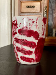 Dont Ask Coffee Mug / Tea Mug - Bloody Mug Horror Mug Halloween Mug Hand Painted Hand Crafted Ghoulish Zombie Mug Blood Tea Mug Porcelaine