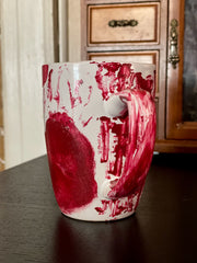 Dont Ask Coffee Mug / Tea Mug - Bloody Mug Horror Mug Halloween Mug Hand Painted Hand Crafted Ghoulish Zombie Mug Blood Tea Mug Porcelaine