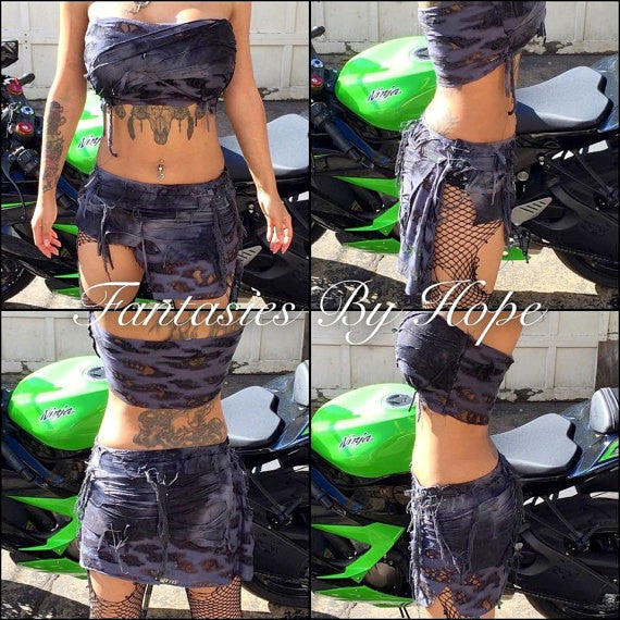 Post Apocalyptic Edition - Zombie Shreds ( Skirt ) - HottestTrendsPrint