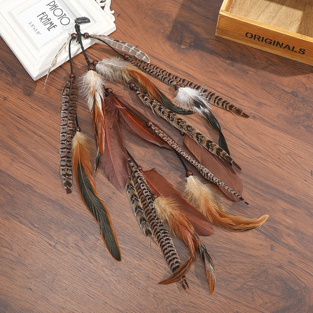 Indian Festival Tassel Feather Hair Combs