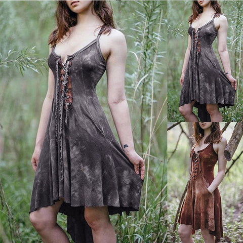 Medieval Vintage Gothic Apocalyptic Dress - Once Upon A Time