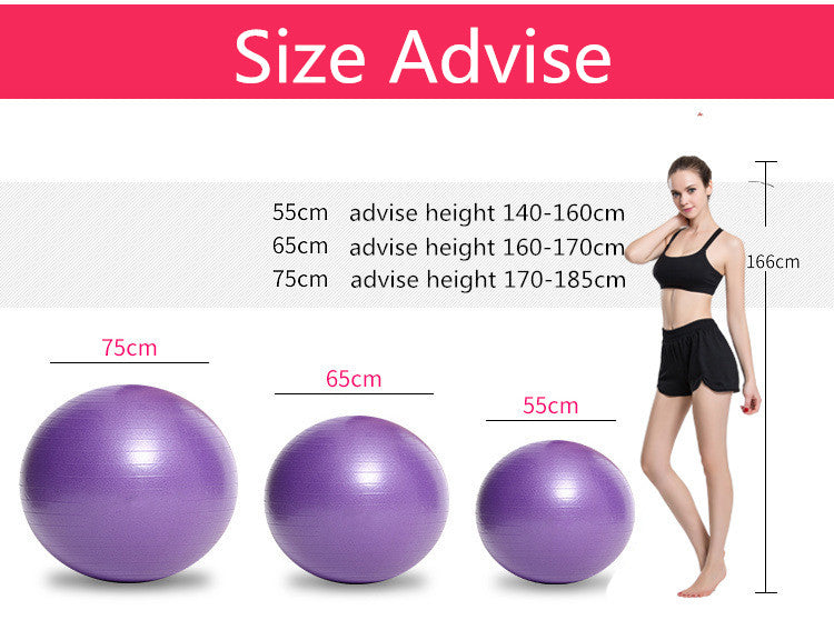 55/65/75cm Yoga Balance Fitness Ball